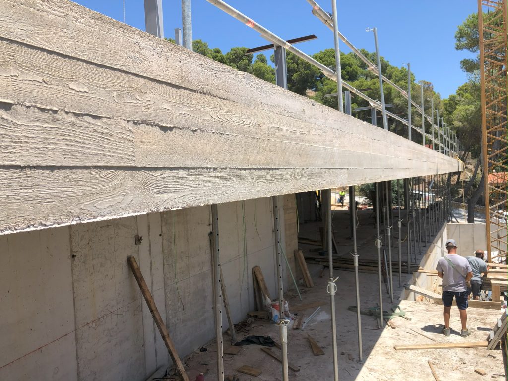 Project Management de villa unifamiliar en javea - detalles hormigon visto 2